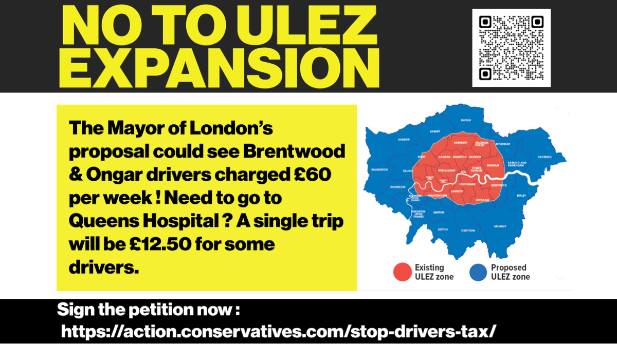 Stop Sadiq Khan's Greater London ULEZ Expansion Plan | Brentwood & Ongar