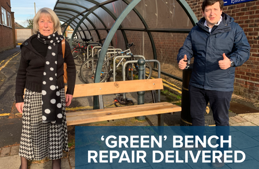 Shenfield Green Bench Repair