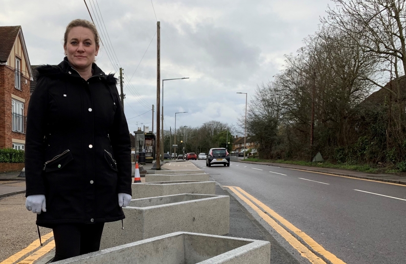 New Flower Troughs in Rayleigh Road