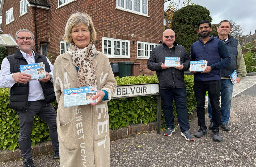 Lesley leading some of the team