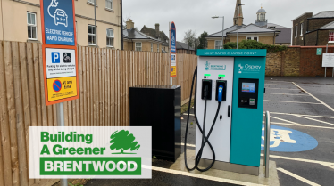 The new charge point at Brentwood Town Hall